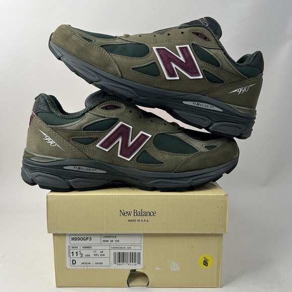 New Balance X Teddy Saints Shoes 990v3 “Green Purple” 2024